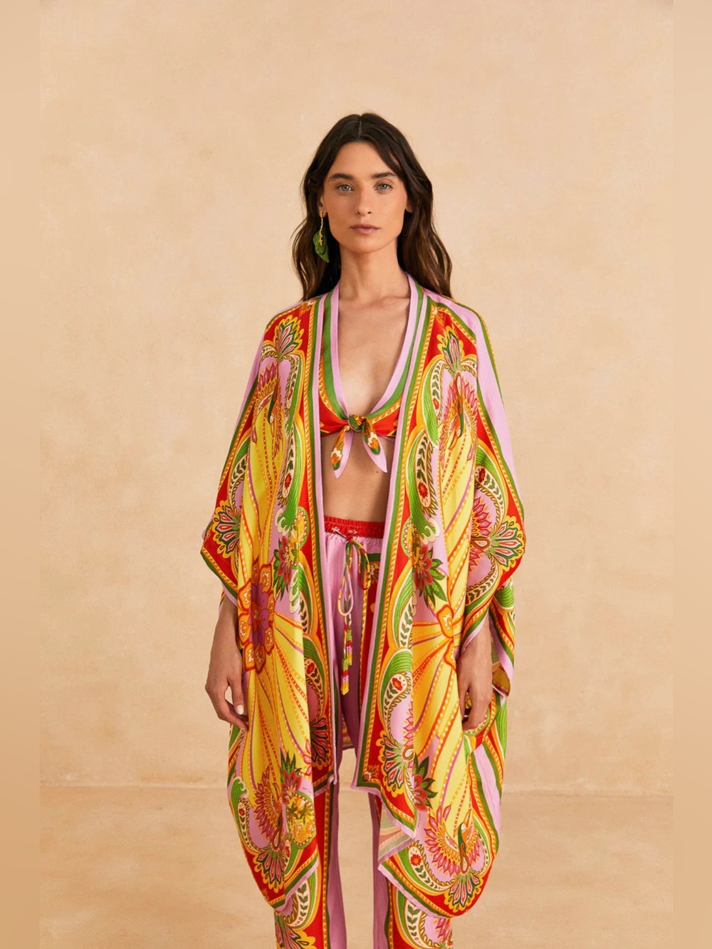 Farm Rio Crop Top and Pants Set - Picture 2 of 11